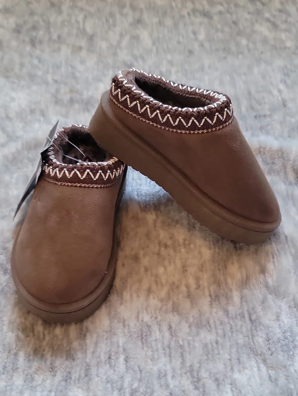 Hurley Toddler Brown Cozy Slip-Ons Size 8
